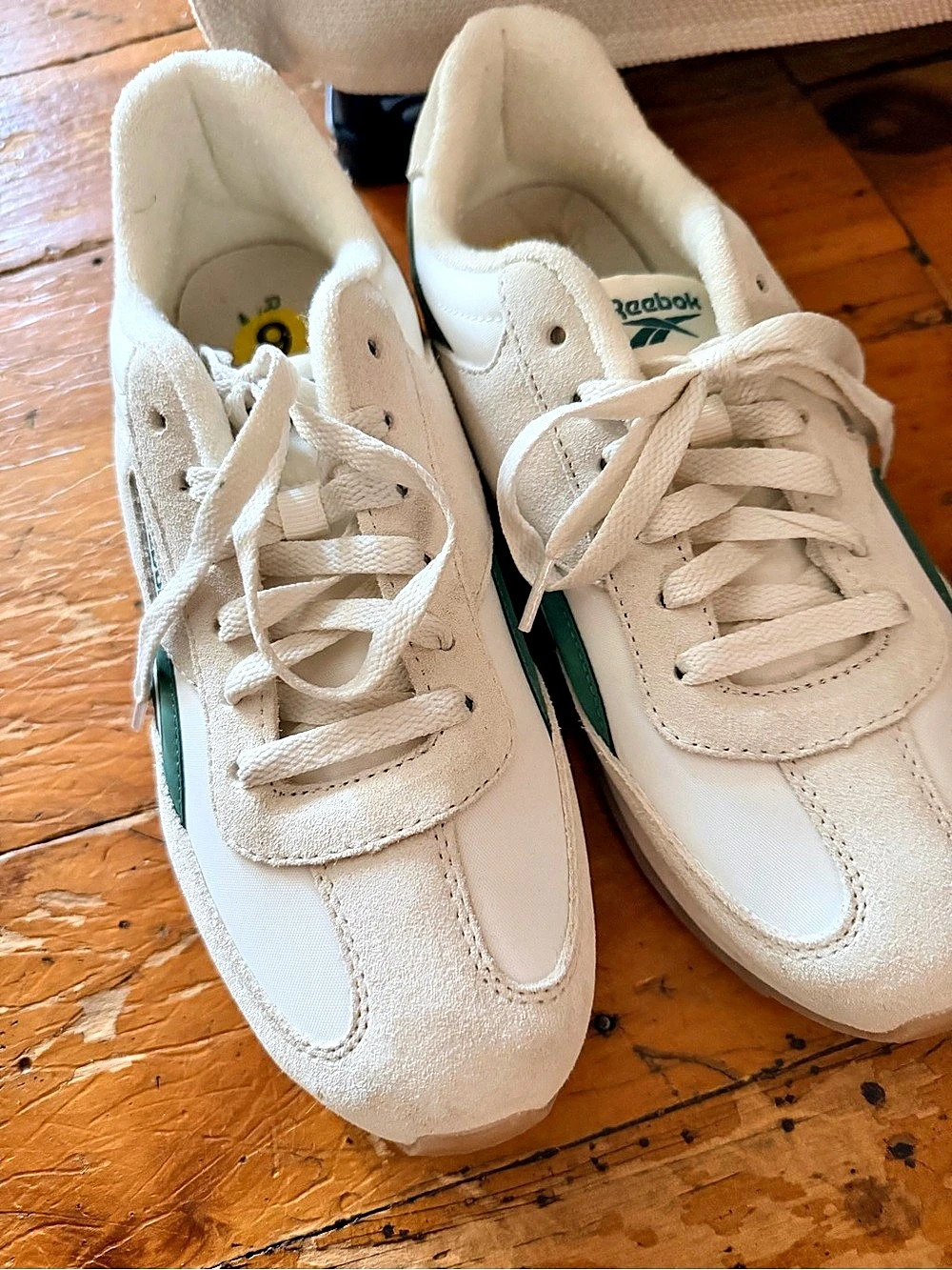 Reebok Classic Nylon Sneakers Women's White & Green